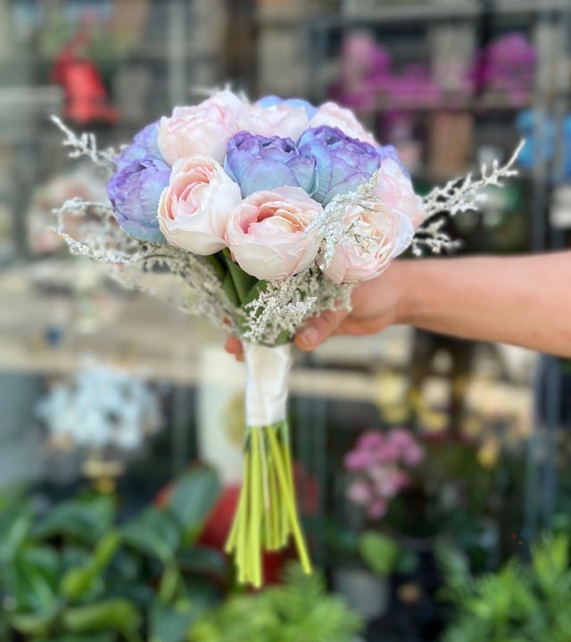 Yapay Peony Gelin Buketi