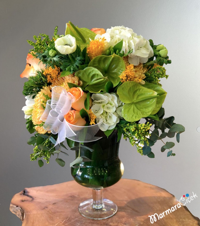 Green Orange Arrangement